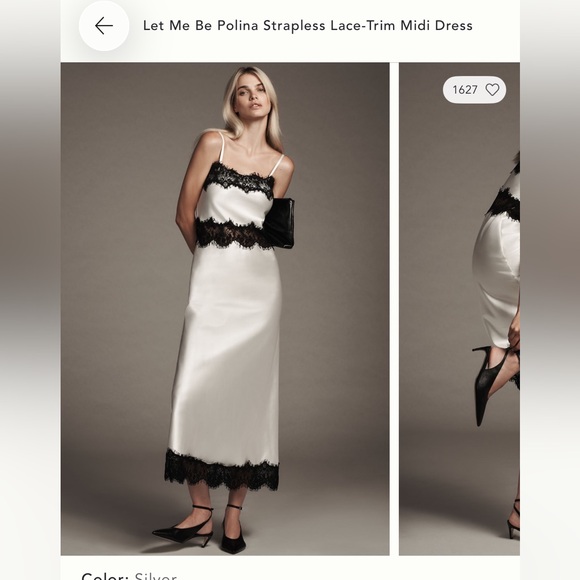 Anthropologie Dresses & Skirts - NWT Anthropologie Let Me Be Polina Strapless Lace Trim Midi Dress Women’s Small